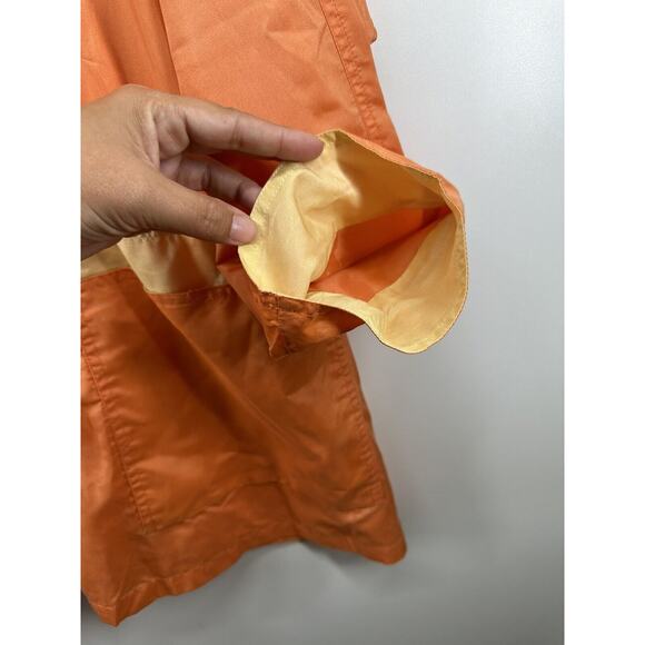 Vintage Atlantic Beach Sz 2X Gold‎ Orange Shiny Windbreaker Tiger Button Jacket - Picture 8 of 9